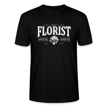 Florist - Stanley/Stella Unisex Bio-T-Shirt CRAFTER - Schwarz - Vorne - Alina (178cm) & Michal (187cm)