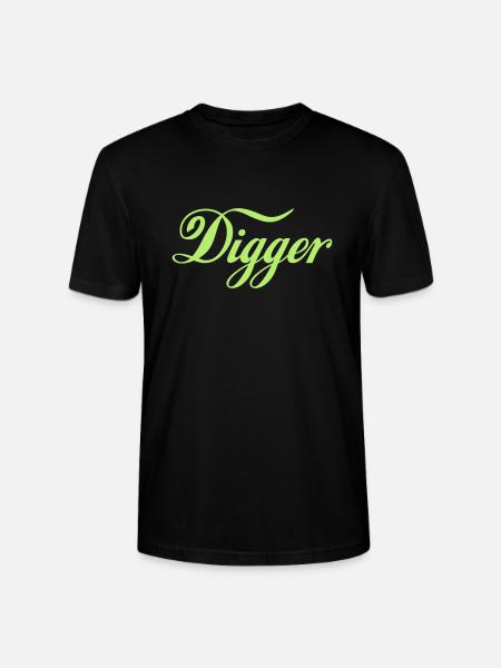 Digger - Stanley/Stella Unisex Bio-T-Shirt CRAFTER - Schwarz