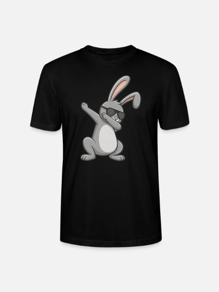 Easter Bunny Dab Easter - Stanley/Stella CRAFTER Unisex Organic T-Shirt - black