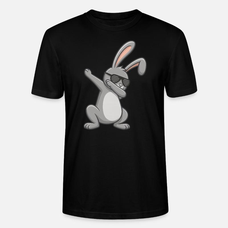 Easter Bunny Dab Easter - Stanley/Stella CRAFTER Unisex Organic T-Shirt - black