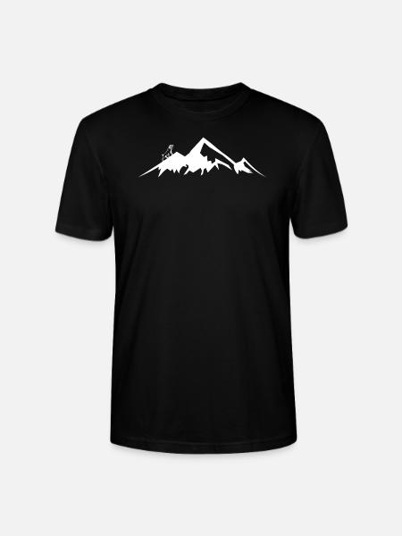 Mountain goat Mountain goat - Stanley/Stella CRAFTER Unisex Organic T-Shirt - black