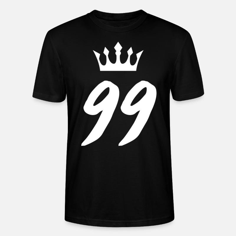 99 Couronne numérique - T-shirt bio CRAFTER Stanley Stella Unisexe - noir