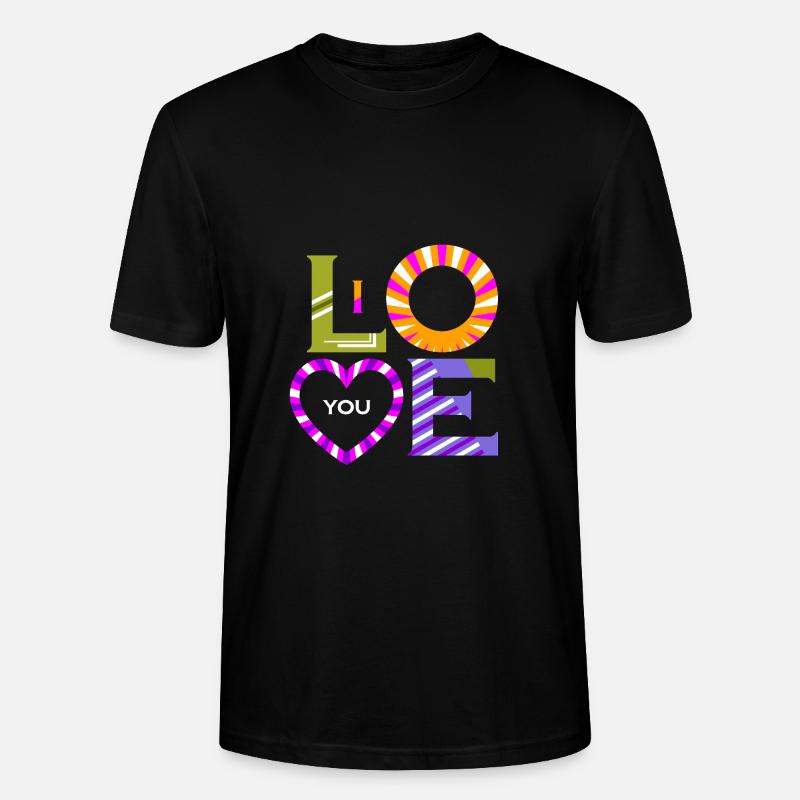 Je t’aime - T-shirt bio CRAFTER Stanley Stella Unisexe - noir