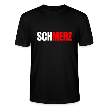 Schmerz merz - Stanley/Stella Unisex Bio-T-Shirt CRAFTER - Schwarz - Vorne - Alina (178cm) & Michal (187cm)