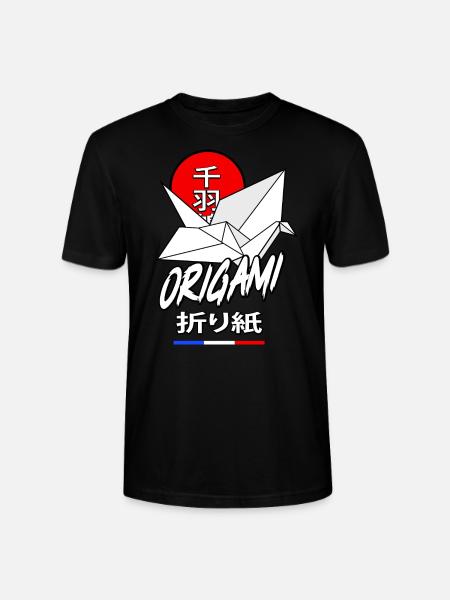 Senbazuru Origami - Stanley/Stella Unisex Bio-T-Shirt CRAFTER - Schwarz
