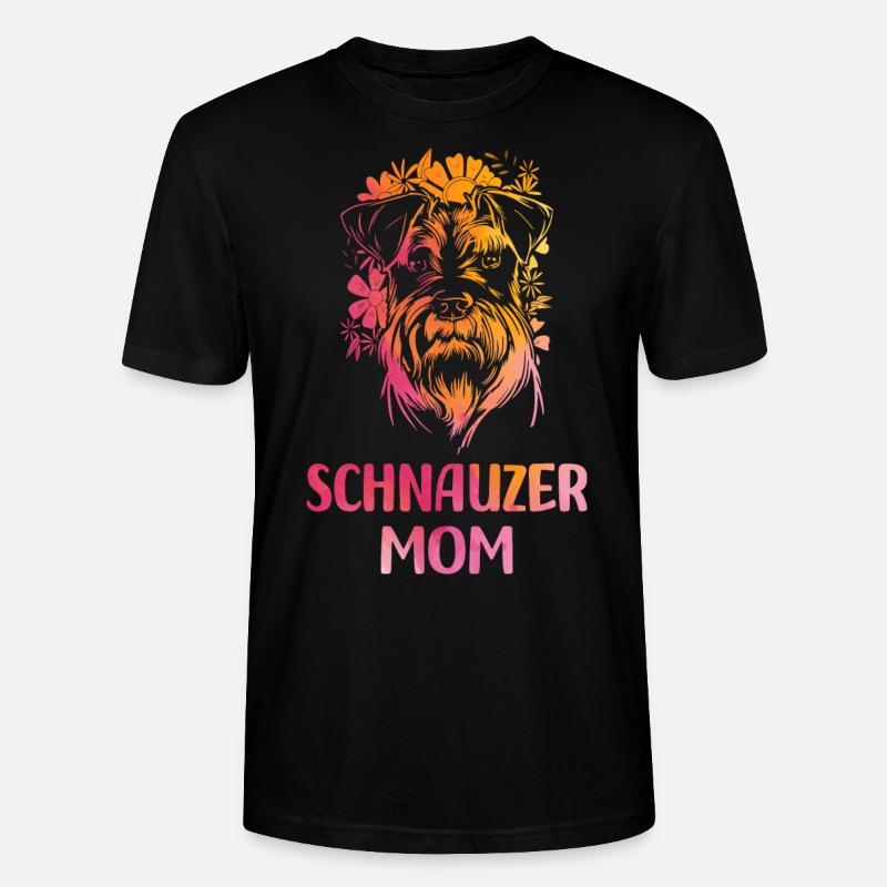 Schnauzer - Stanley/Stella Unisex Bio-T-Shirt CRAFTER - Schwarz