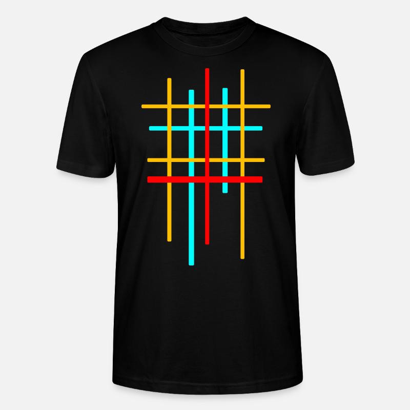 Minimal pattern vector - Stanley/Stella CRAFTER Unisex Organic T-Shirt - black