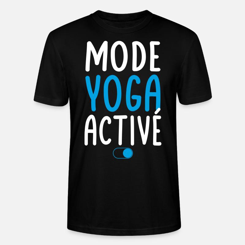 Mode Yoga activé - Idée cadeau - T-shirt bio CRAFTER Stanley Stella Unisexe - noir