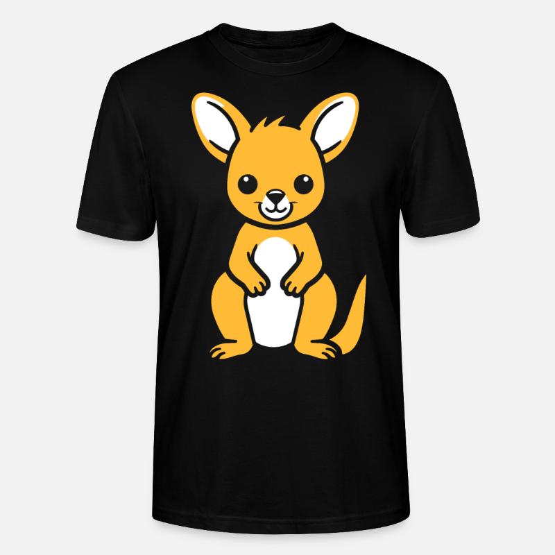 Känguru - Stanley/Stella Unisex Bio-T-Shirt CRAFTER - Schwarz