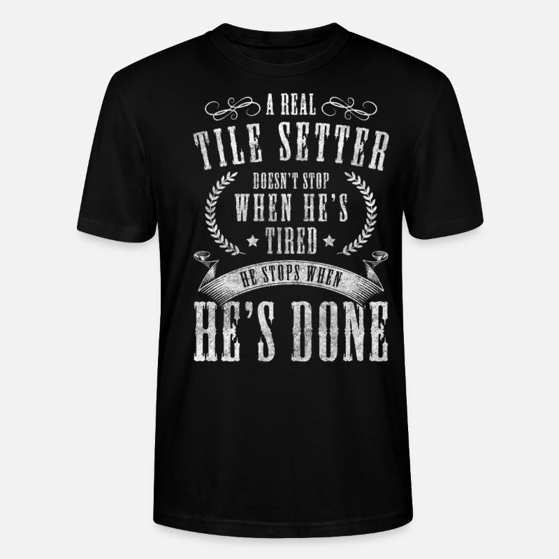 Handwerker Hausbauer Kollegen - Stanley/Stella Unisex Bio-T-Shirt CRAFTER - Schwarz
