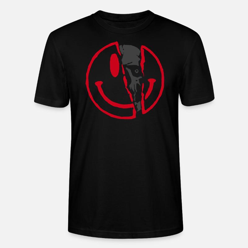 Broken smile - Stanley/Stella Unisex Bio-T-Shirt CRAFTER - Schwarz