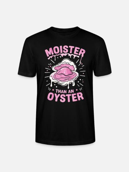 Moister Oyster - Stanley/Stella CRAFTER Unisex Organic T-Shirt - black