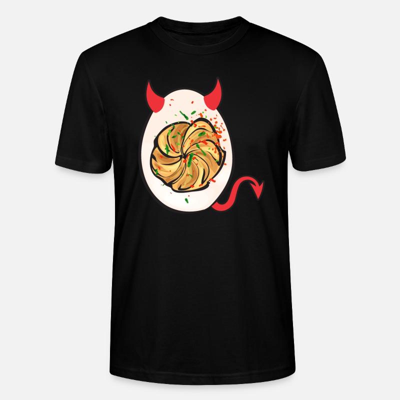 Stuffed Eggs Deviled Eggs - Stanley/Stella CRAFTER Unisex Organic T-Shirt - black