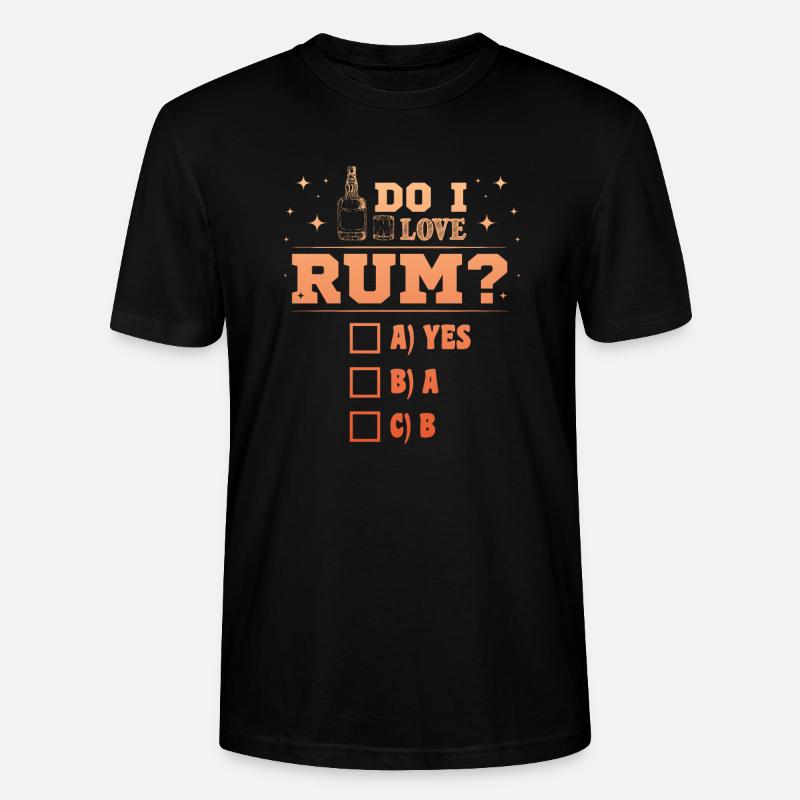 Rum Trinker - Stanley/Stella Unisex Bio-T-Shirt CRAFTER - Schwarz