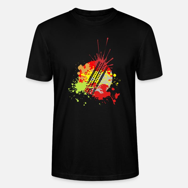 Splash Art Cricket - T-shirt bio CRAFTER Stanley Stella Unisexe - noir