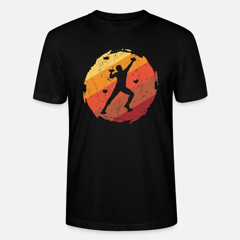 Bergsteiger Bouldern Klettern Boulder - Stanley/Stella Unisex Bio-T-Shirt CRAFTER - Schwarz