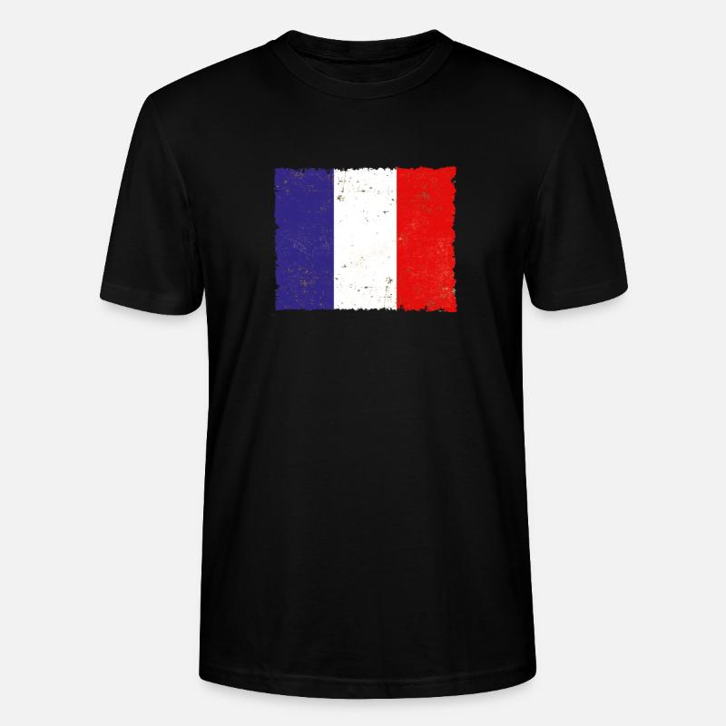 Frankreich - Stanley/Stella Unisex Bio-T-Shirt CRAFTER - Schwarz