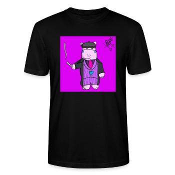 petit potame - T-shirt bio CRAFTER Stanley Stella Unisexe - noir - Devant - Alina (178cm) & Michal (187cm)