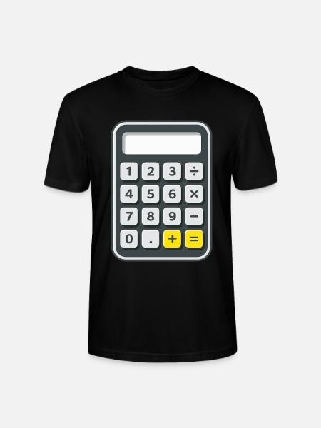 Taschenrechner Kostüm Karneval Fasching Nerd - Stanley/Stella Unisex Bio-T-Shirt CRAFTER - Schwarz