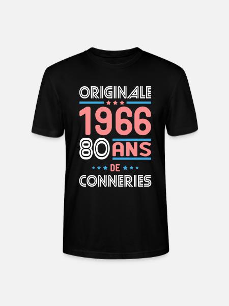 Original – 1966 – 60 Jahre - Stanley/Stella Unisex Bio-T-Shirt CRAFTER - Schwarz