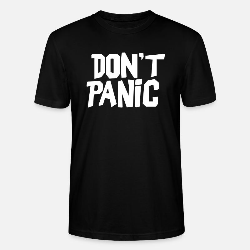 dont´ panic - Stanley/Stella Unisex Bio-T-Shirt CRAFTER - Schwarz