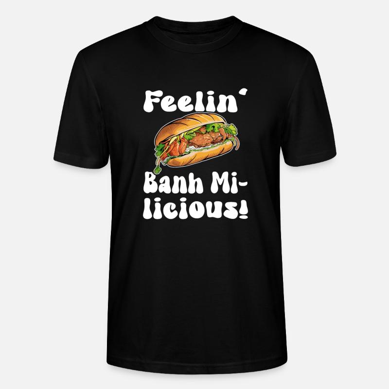 Banh mi licious Design - Stanley/Stella Unisex Bio-T-Shirt CRAFTER - Schwarz