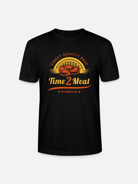 Time 2 Meat - Stanley/Stella CRAFTER Unisex Organic T-Shirt - black