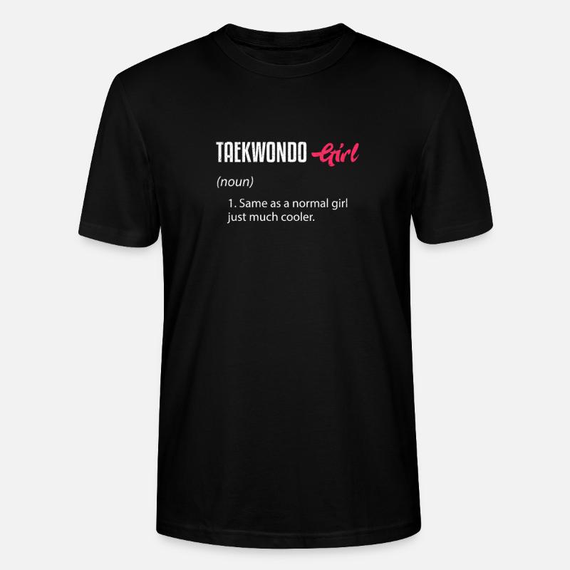 Taekwondo-Mädchen-Definition - Stanley/Stella Unisex Bio-T-Shirt CRAFTER - Schwarz