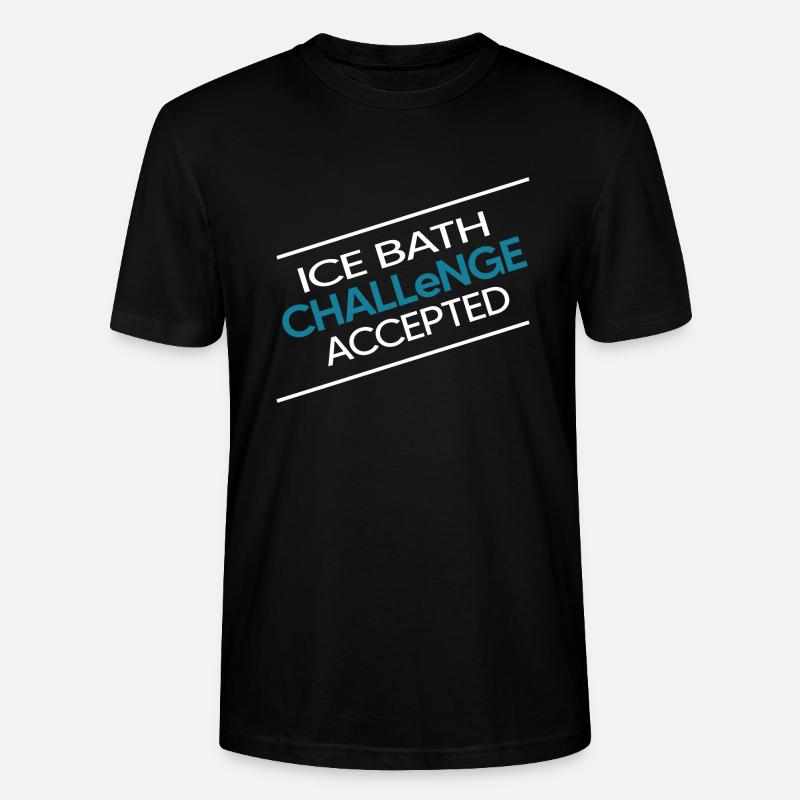 Eisbaden Winterschwimmer "ice-bath-challenge" - Stanley/Stella Unisex Bio-T-Shirt CRAFTER - Schwarz