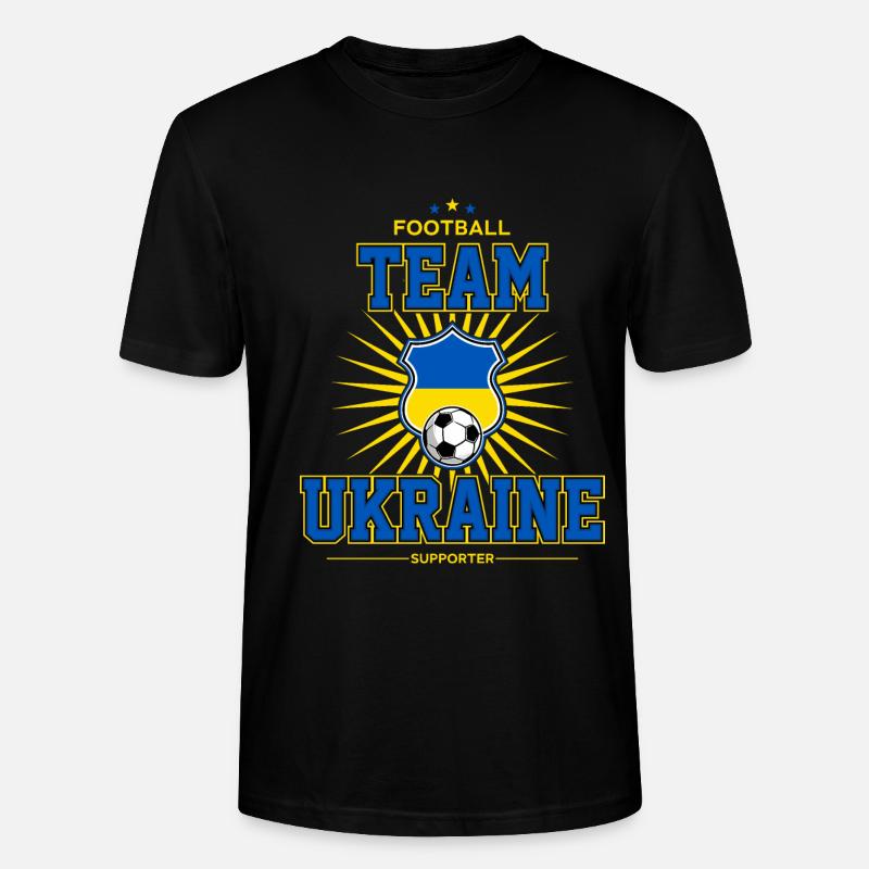 Ukraine - Stanley/Stella Unisex Bio-T-Shirt CRAFTER - Schwarz