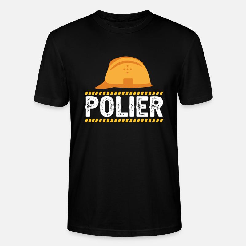 Polier Geschenk Baustelle - Stanley/Stella Unisex Bio-T-Shirt CRAFTER - Schwarz