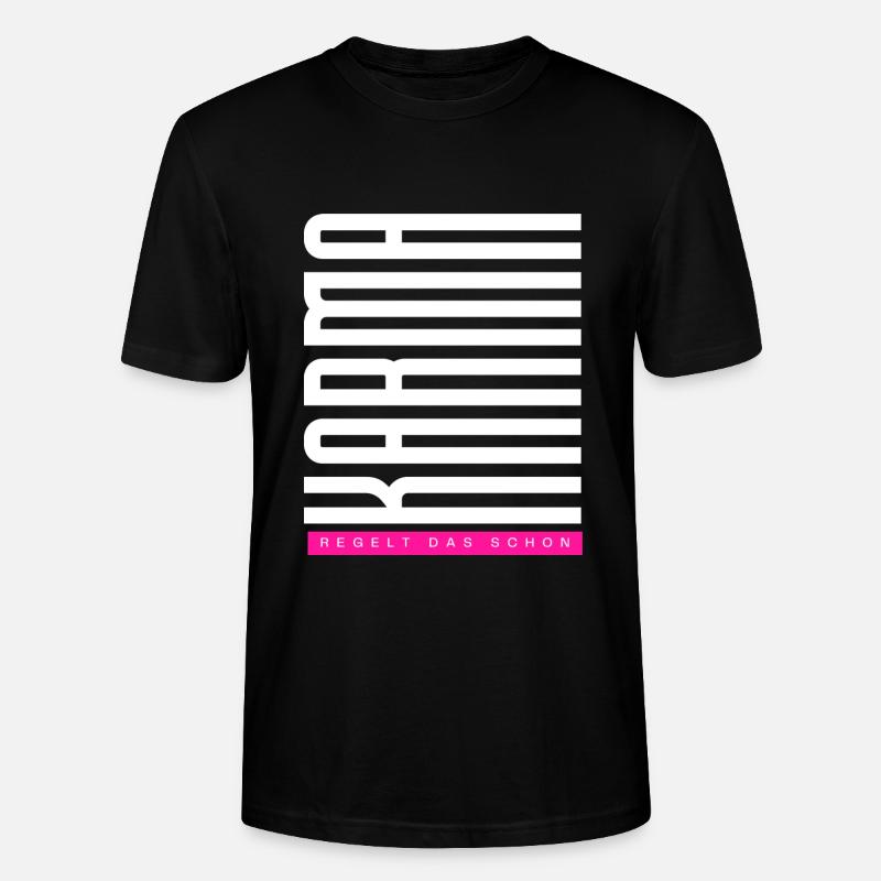 Karma. Regelt das schon - Stanley/Stella Unisex Bio-T-Shirt CRAFTER - Schwarz