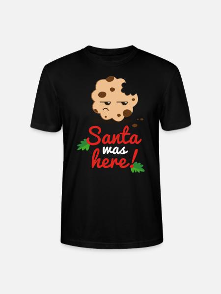 Santa was here - T-shirt bio CRAFTER Stanley Stella Unisexe - noir