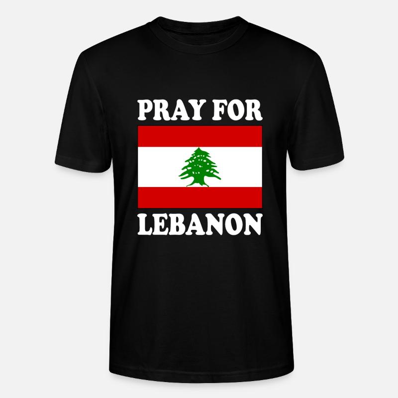 Pray for lebanon - T-shirt bio CRAFTER Stanley Stella Unisexe - noir