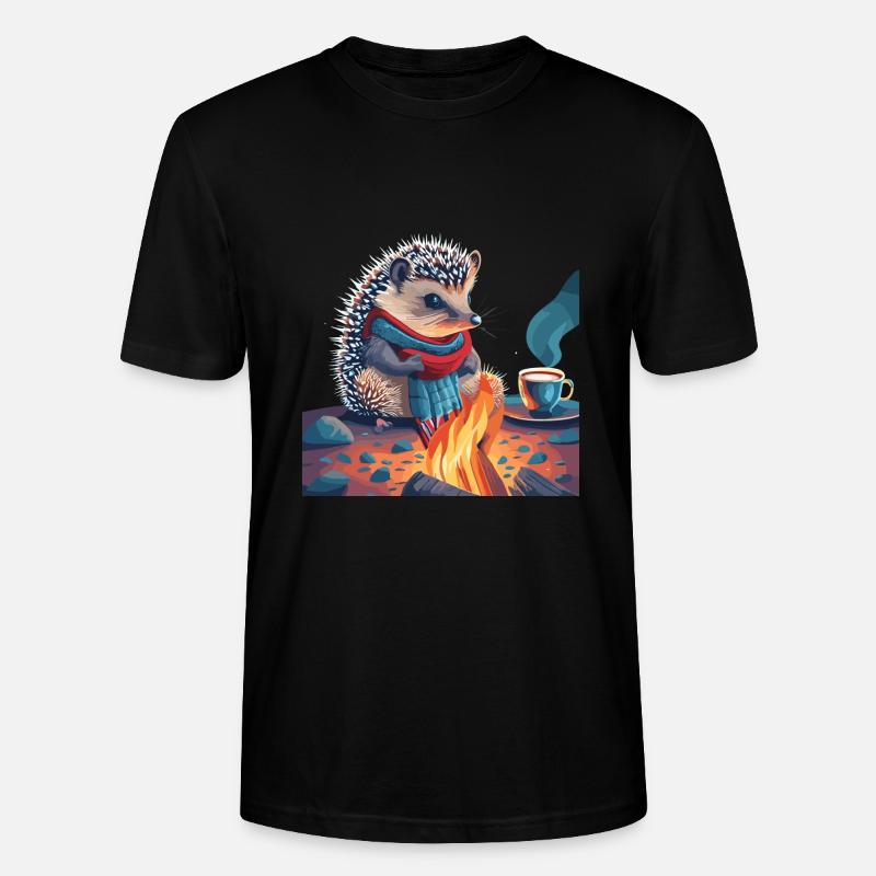 Lagerfeuer - Stanley/Stella Unisex Bio-T-Shirt CRAFTER - Schwarz