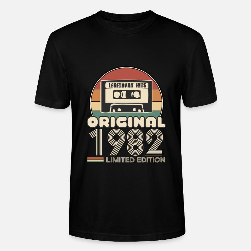 1982 - Stanley/Stella Unisex Bio-T-Shirt CRAFTER - Schwarz
