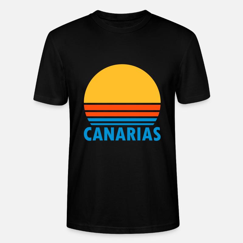 Canarias (geteilte Sonne) - Stanley/Stella Unisex Bio-T-Shirt CRAFTER - Schwarz