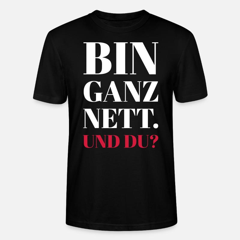 Nett - Stanley/Stella Unisex Bio-T-Shirt CRAFTER - Schwarz