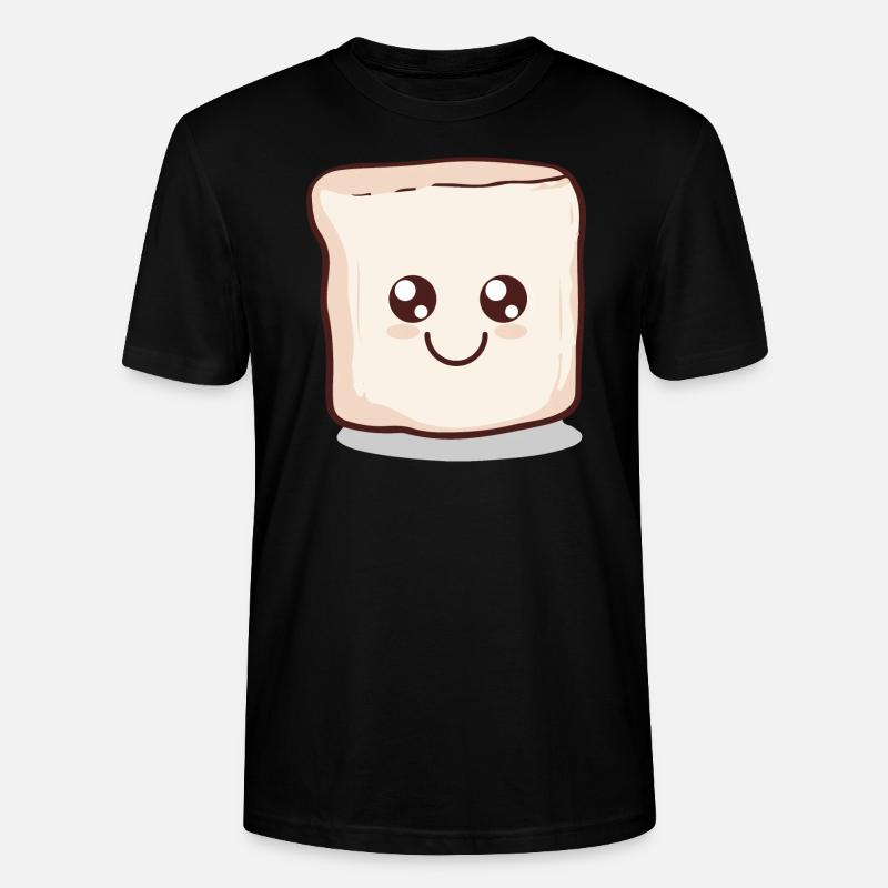 Kawaii Marshmallow | S'more | Camping - Stanley/Stella Unisex Bio-T-Shirt CRAFTER - Schwarz