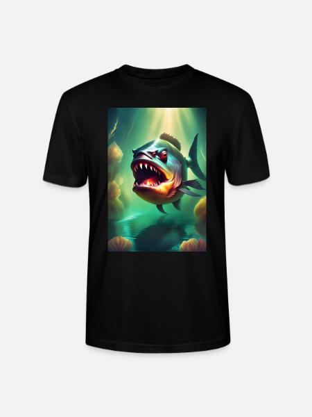 Abnormal monster fish - Stanley/Stella CRAFTER Unisex Organic T-Shirt - black
