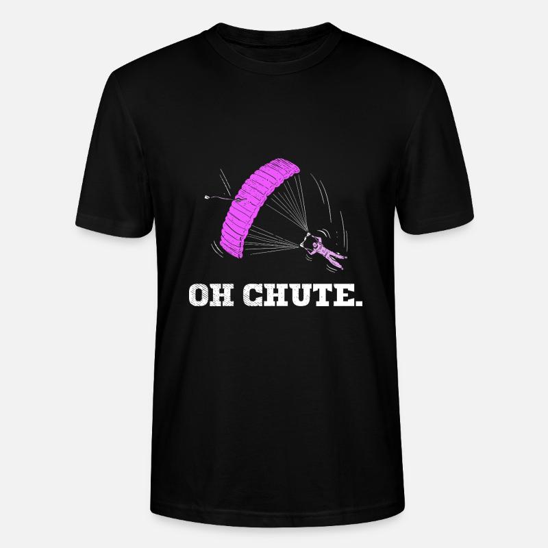 Oh Chute Parachutisme - T-shirt bio CRAFTER Stanley Stella Unisexe - noir