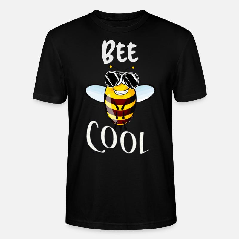 Dad bee cool bee - Stanley/Stella CRAFTER Unisex Organic T-Shirt - black