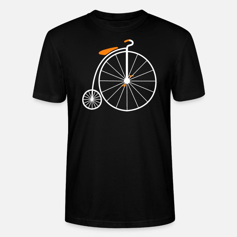 Roue Haute Vélo Retro - T-shirt bio CRAFTER Stanley Stella Unisexe - noir