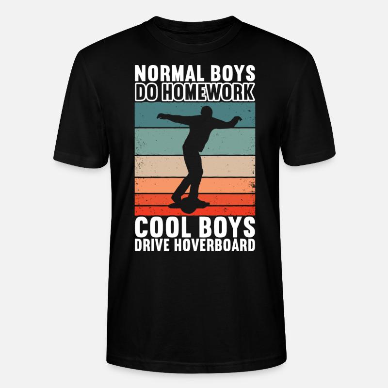 Hoverboard Skating - Stanley/Stella Unisex Bio-T-Shirt CRAFTER - Schwarz