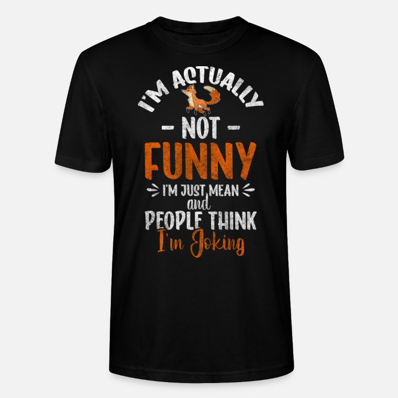 Fox Forest Animal Mignon - T-shirt bio CRAFTER Stanley Stella Unisexe - noir