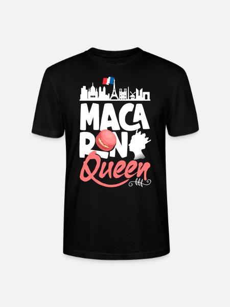 Macaron Queen Paris France Patisserie - Stanley/Stella Unisex Bio-T-Shirt CRAFTER - Schwarz