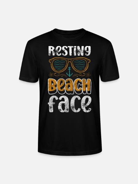 Vacation, Waves, Breeze, Island - Stanley/Stella CRAFTER Unisex Organic T-Shirt - black
