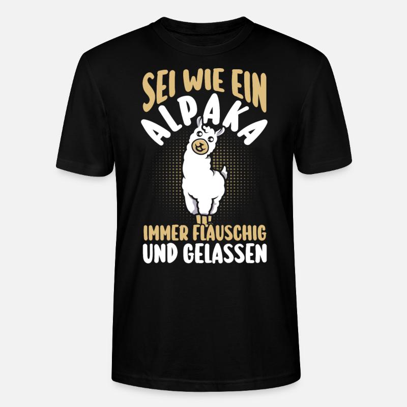 Alpaka - Stanley/Stella Unisex Bio-T-Shirt CRAFTER - Schwarz