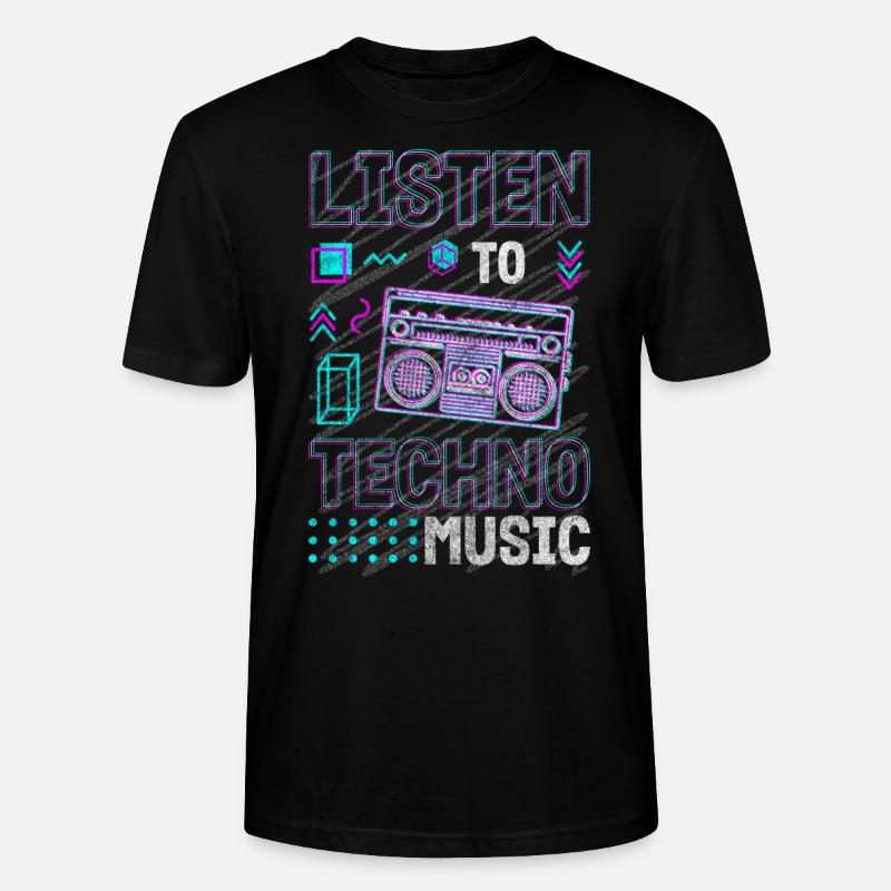 Techno Elektro Musik Dubstep Edm - Stanley/Stella Unisex Bio-T-Shirt CRAFTER - Schwarz