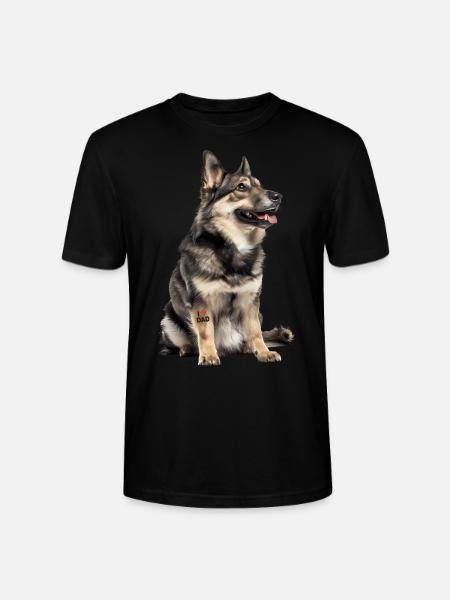 Vallhund Sapa suédois - T-shirt bio CRAFTER Stanley Stella Unisexe - noir